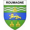 Roumagne 47 ville sticker blason écusson autocollant adhésif