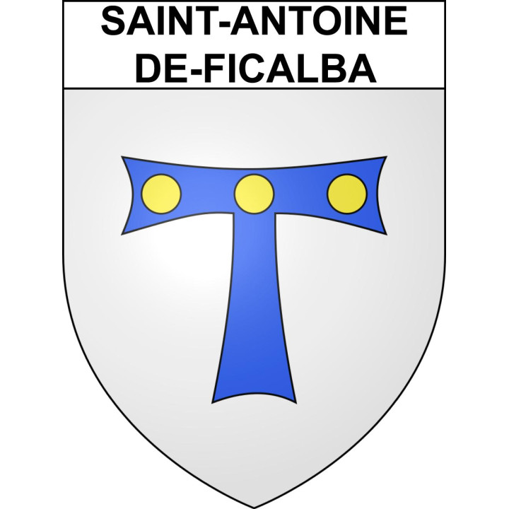 Saint-Antoine-de-Ficalba Sticker wappen, gelsenkirchen, augsburg, klebender aufkleber