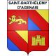 Stickers coat of arms Saint-Barthélemy-d'Agenais adhesive sticker