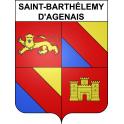 Saint-Barthélemy-d'Agenais 47 ville sticker blason écusson autocollant adhésif