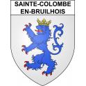 Sainte-Colombe-en-Bruilhois 47 ville sticker blason écusson autocollant adhésif