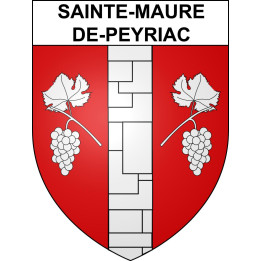 Stickers coat of arms Sainte-Maure-de-Peyriac adhesive sticker