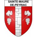 Sainte-Maure-de-Peyriac Sticker wappen, gelsenkirchen, augsburg, klebender aufkleber
