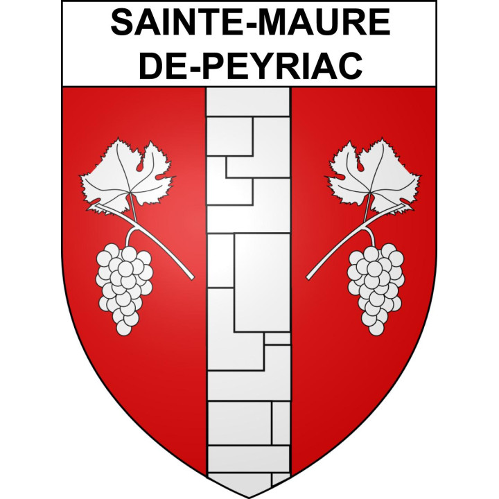 Sainte-Maure-de-Peyriac 47 ville sticker blason écusson autocollant adhésif