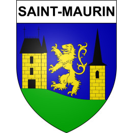 Stickers coat of arms Saint-Maurin adhesive sticker