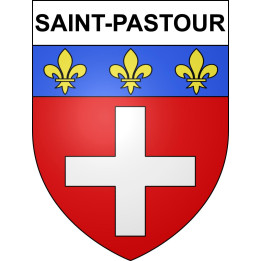 Pegatinas escudo de armas de Saint-Pastour adhesivo de la etiqueta engomada