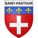 Pegatinas escudo de armas de Saint-Pastour adhesivo de la etiqueta engomada