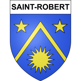 Saint-Robert 47 ville sticker blason écusson autocollant adhésif