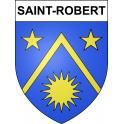 Saint-Robert 47 ville sticker blason écusson autocollant adhésif