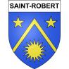 Saint-Robert 47 ville sticker blason écusson autocollant adhésif