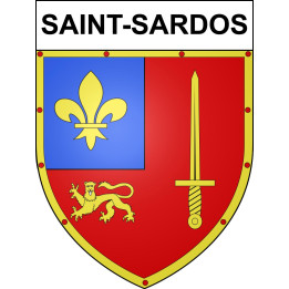 Stickers coat of arms Saint-Sardos adhesive sticker