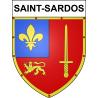 Saint-Sardos Sticker wappen, gelsenkirchen, augsburg, klebender aufkleber