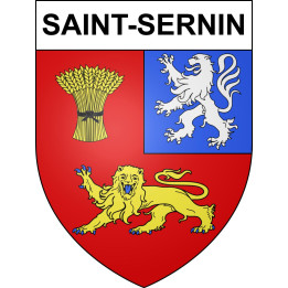 Stickers coat of arms Saint-Sernin adhesive sticker