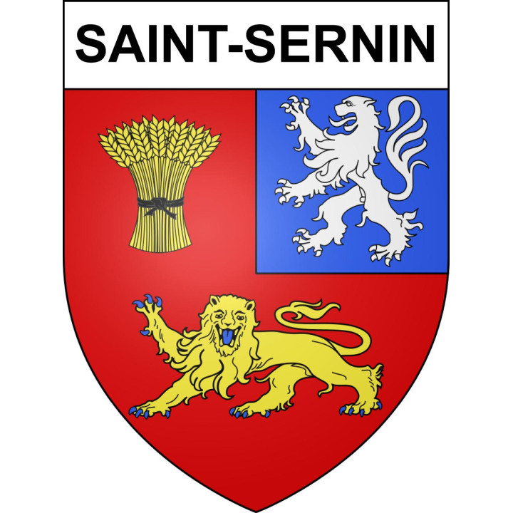 Stickers coat of arms Saint-Sernin adhesive sticker
