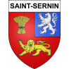 Pegatinas escudo de armas de Saint-Sernin adhesivo de la etiqueta engomada
