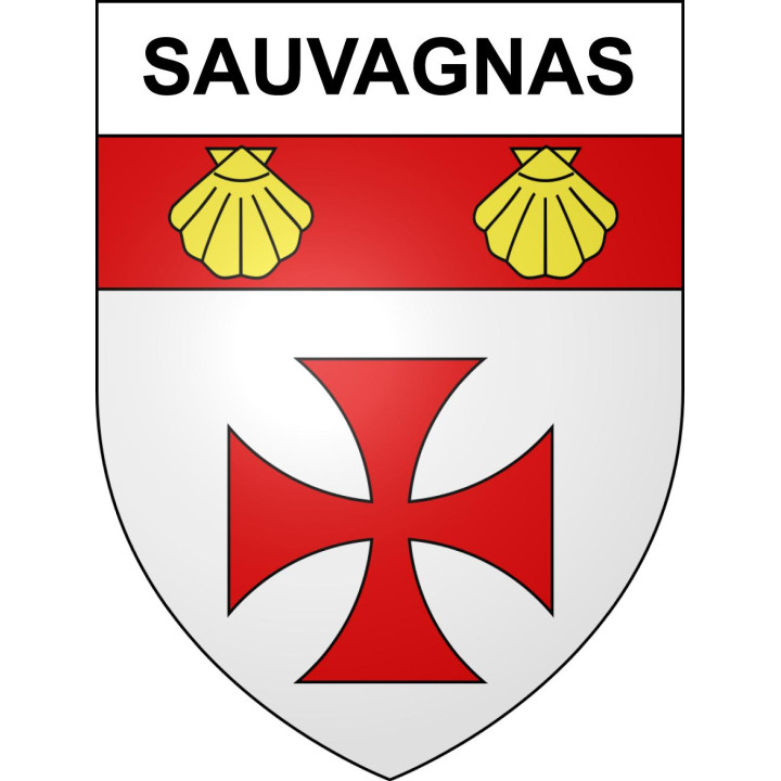 Sauvagnas Sticker wappen, gelsenkirchen, augsburg, klebender aufkleber