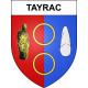 Pegatinas escudo de armas de Tayrac adhesivo de la etiqueta engomada