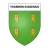 Tournon-d’Agenais 47 ville sticker blason écusson autocollant adhésif