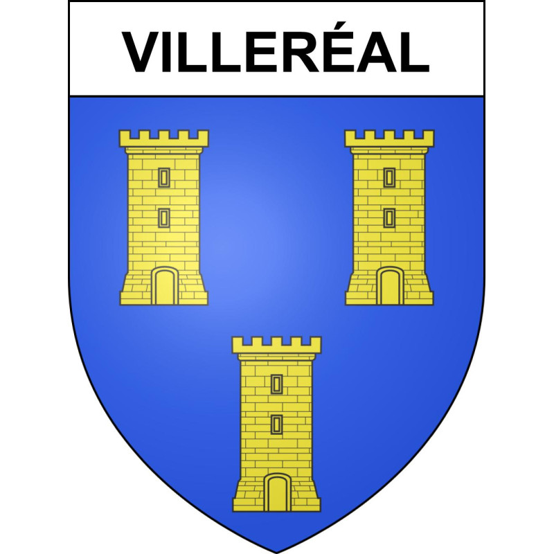 Stickers coat of arms Villeréal adhesive sticker