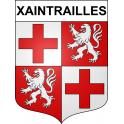 Xaintrailles 47 ville sticker blason écusson autocollant adhésif