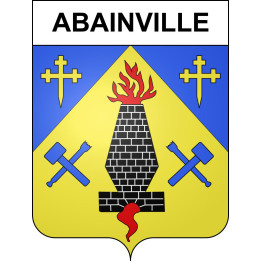 Abainville 55 ville sticker blason écusson autocollant adhésif