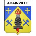 Abainville 55 ville sticker blason écusson autocollant adhésif