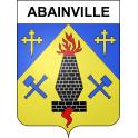Abainville Sticker wappen, gelsenkirchen, augsburg, klebender aufkleber