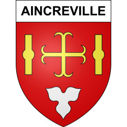 Pegatinas escudo de armas de Aincreville adhesivo de la etiqueta engomada