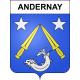 Andernay 55 ville sticker blason écusson autocollant adhésif