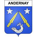 Stickers coat of arms Andernay adhesive sticker