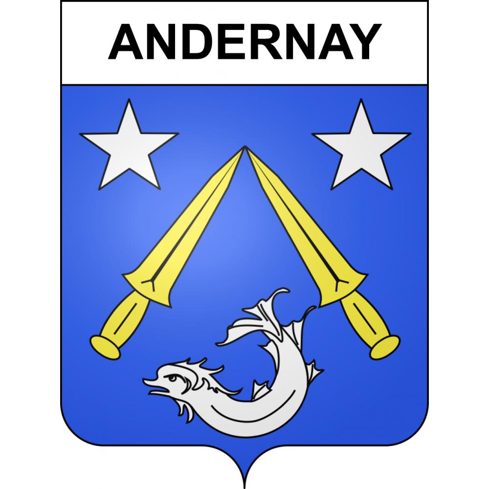 Andernay 55 ville sticker blason écusson autocollant adhésif