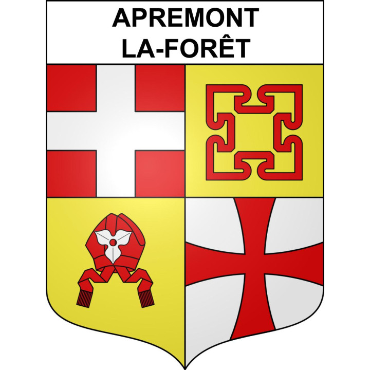 Apremont-la-Forêt 55 ville sticker blason écusson autocollant adhésif