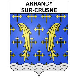 Pegatinas escudo de armas de Arrancy-sur-Crusne adhesivo de la etiqueta engomada