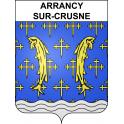 Stickers coat of arms Arrancy-sur-Crusne adhesive sticker