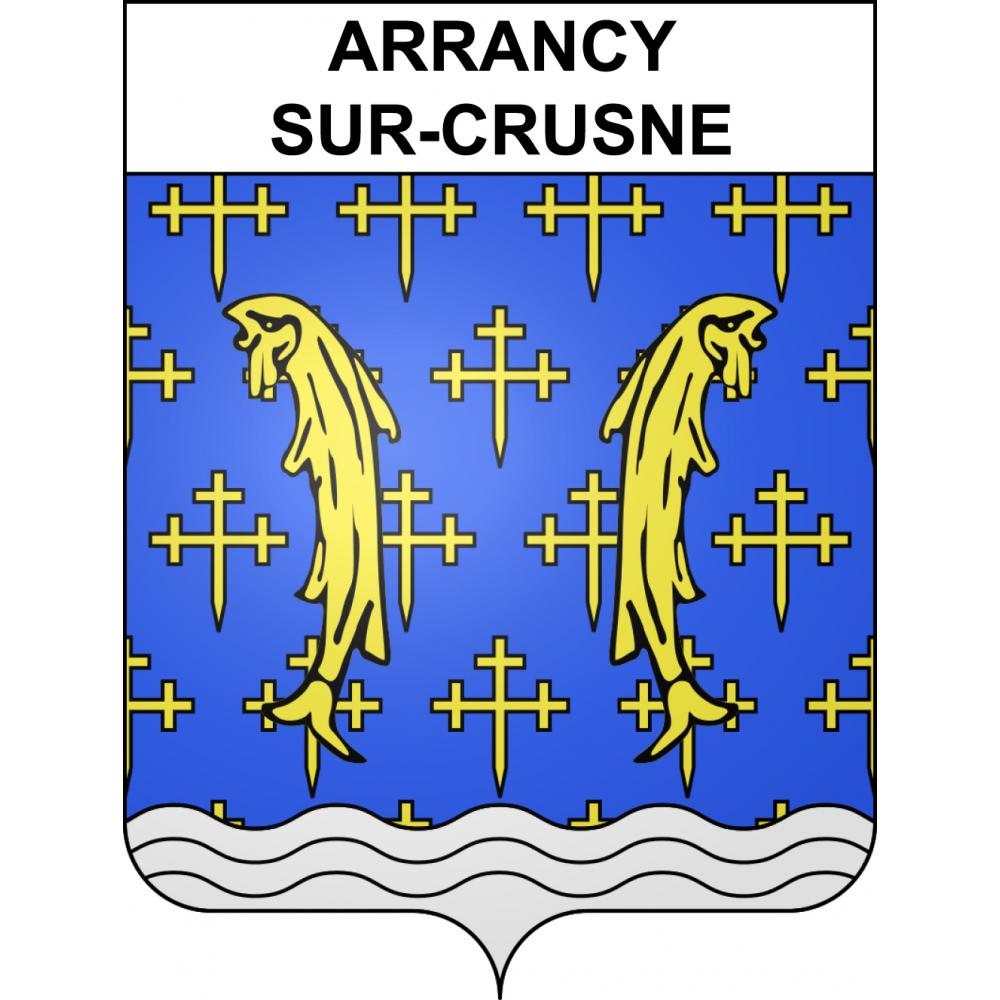 Arrancy-sur-Crusne 55 ville sticker blason écusson autocollant adhésif