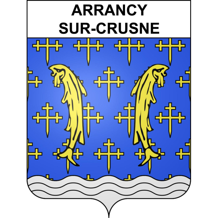 Stickers coat of arms Arrancy-sur-Crusne adhesive sticker