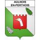 Aulnois-en-Perthois 55 ville sticker blason écusson autocollant adhésif