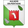 Pegatinas escudo de armas de Aulnois-en-Perthois adhesivo de la etiqueta engomada