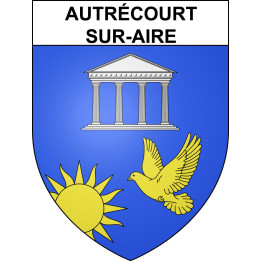 Autrécourt-sur-Aire 55 ville sticker blason écusson autocollant adhésif