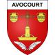 Pegatinas escudo de armas de Avocourt adhesivo de la etiqueta engomada