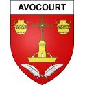 Avocourt Sticker wappen, gelsenkirchen, augsburg, klebender aufkleber