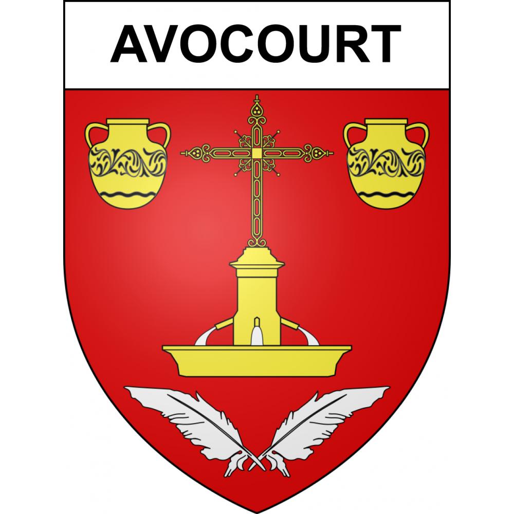 Avocourt 55 ville sticker blason écusson autocollant adhésif