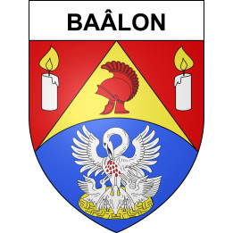 Pegatinas escudo de armas de Baâlon adhesivo de la etiqueta engomada