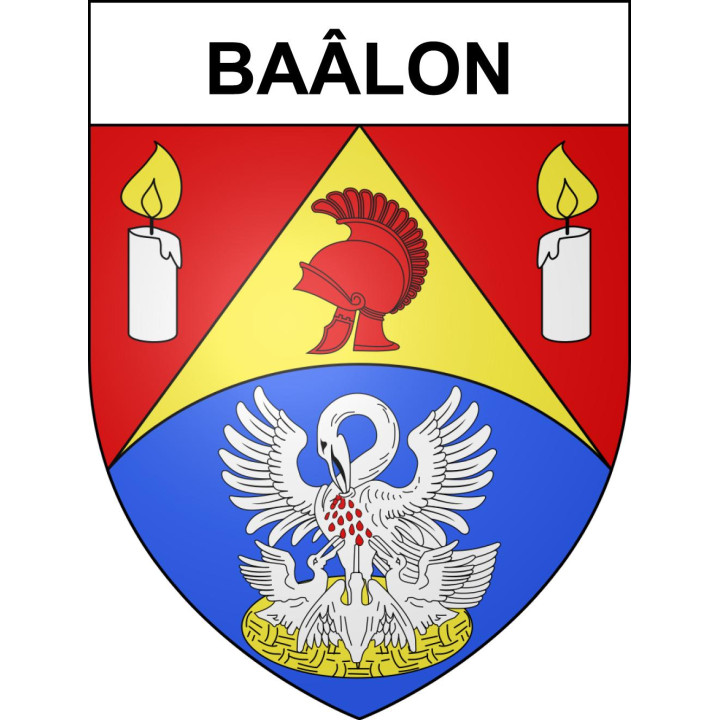 Baâlon Sticker wappen, gelsenkirchen, augsburg, klebender aufkleber