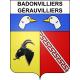 Badonvilliers-Gérauvilliers 55 ville sticker blason écusson autocollant adhésif