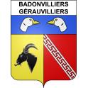 Badonvilliers-Gérauvilliers Sticker wappen, gelsenkirchen, augsburg, klebender aufkleber