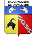 Stickers coat of arms Badonvilliers-Gérauvilliers adhesive sticker