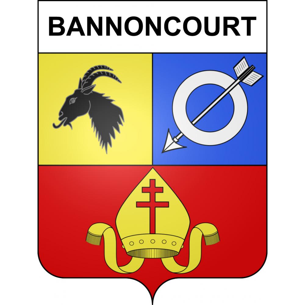 Bannoncourt 55 ville sticker blason écusson autocollant adhésif