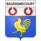 Baudignécourt 55 ville sticker blason écusson autocollant adhésif