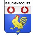 Baudignécourt 55 ville sticker blason écusson autocollant adhésif